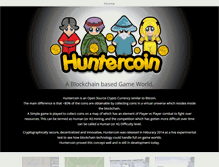 Tablet Screenshot of huntercoin.org